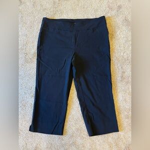 Zac And Rachel Black Stretch Business Casual Capri Size 16